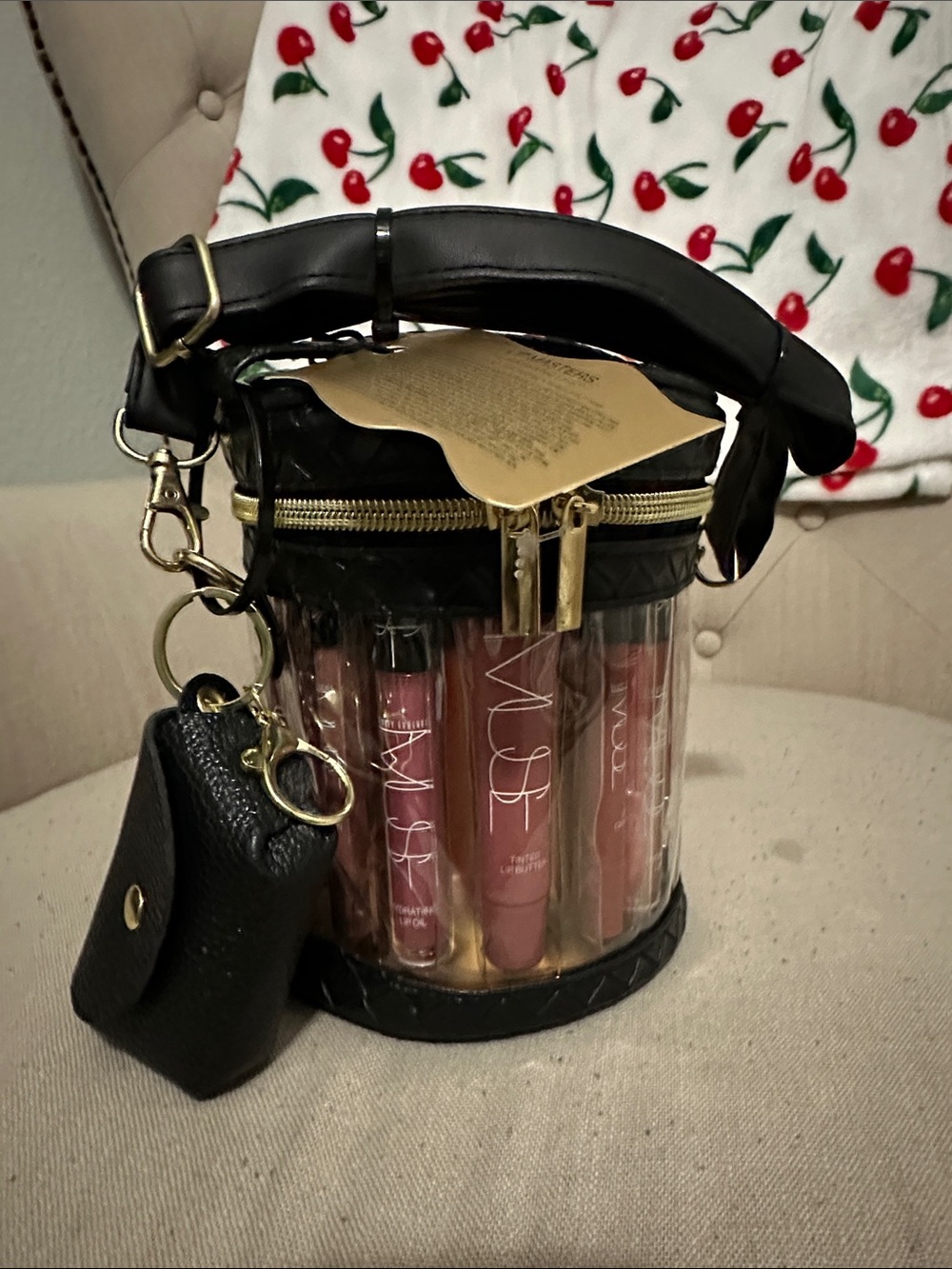 Muse Lip Masters 9 Piece Lip Set with Black Travel Bag